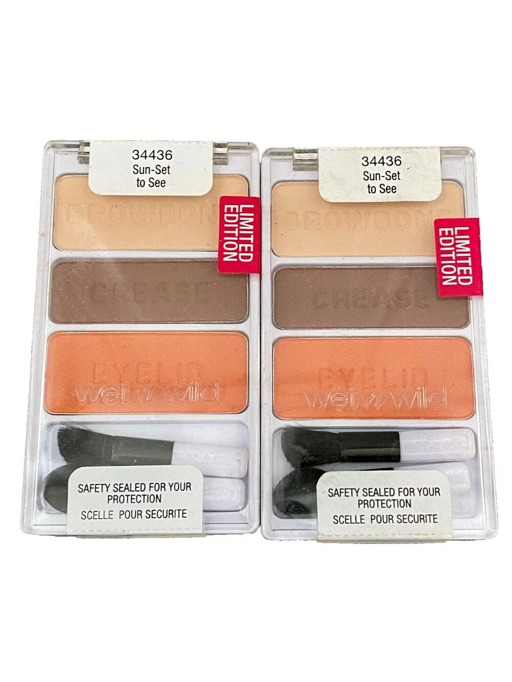 Lot of 2: Wet n Wild Color Icon Eye Shadow Trio 34436 Sun-Set to See (Sealed)